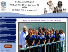Tablet Screenshot of bradleyanimalhospital.com